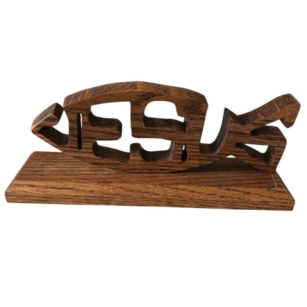 JesusโWood Carving On Platform Made Of Oak